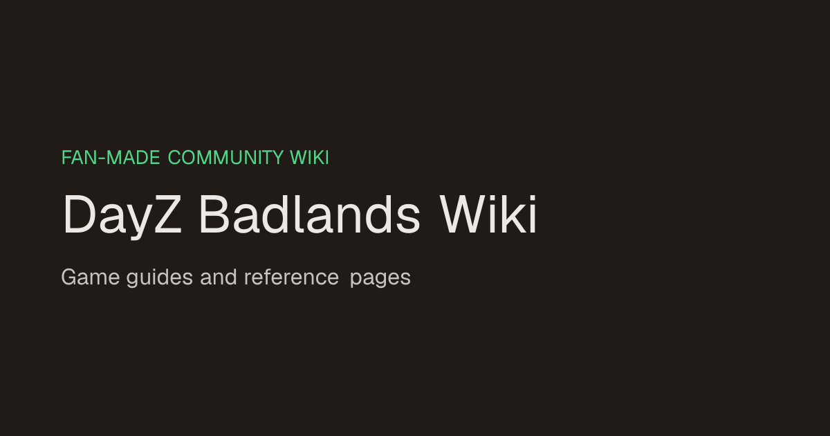 How to Build a Well: Repair Guide - DayZ Badlands Wiki